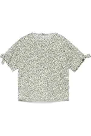 Il gufo Bluse med blomstertryk
