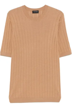TAGLIATORE Ribstrikket T-shirt