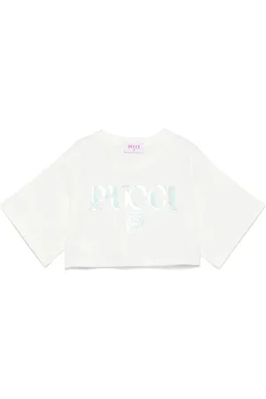 PUCCI Junior T-shirt med logotryk