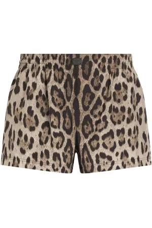 Dolce & Gabbana Badeshorts med leopardtryk
