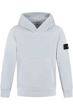 Stone Island Hættetrøje med lynlås og Compass-motiv