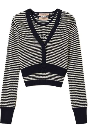 Twin-Set Stribet Oval T-cardigan