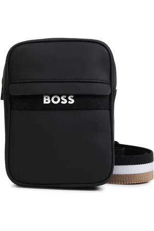 HUGO BOSS Messenger-taske med belagt finish