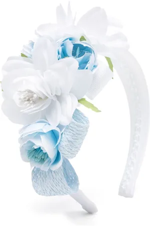 COLORICHIARI Hårbånd med blomster-applikation
