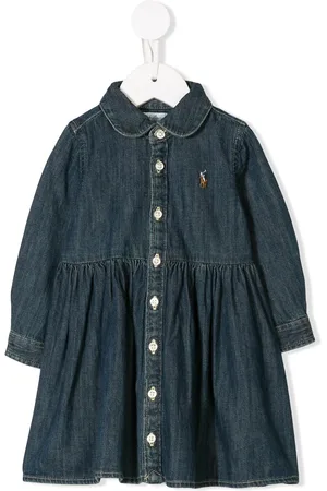 Ralph Lauren Skjortekjole i denim med bloomers