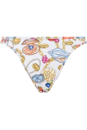 Moschino Bikiniunderdel med strandskaltryk