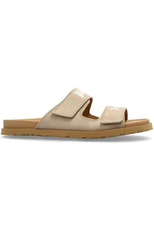 Palm Angels Lædersandaler med logotryk