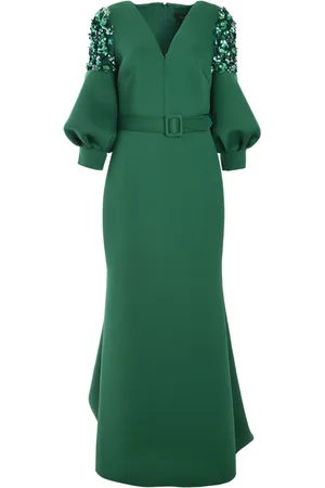 Badgley Mischka Selskabskjole med perleudsmykning