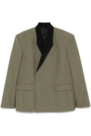 MUGLER Blazer med kontrast-revers