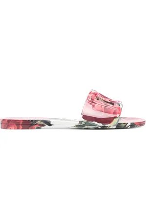 Dolce & Gabbana Slides med blomstertryk