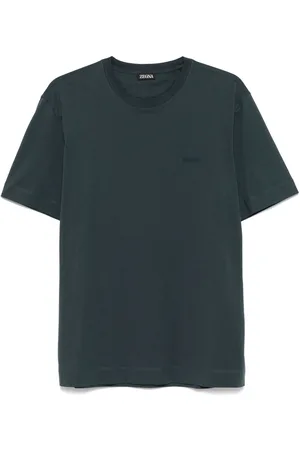 Ermenegildo Zegna T-shirt med logobroderi