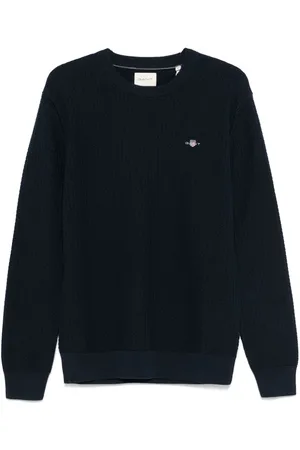 GANT Strikket sweater med vaffel-struktur