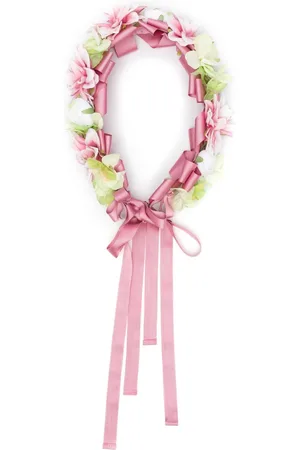 COLORICHIARI Hårbånd med blomster-applikation