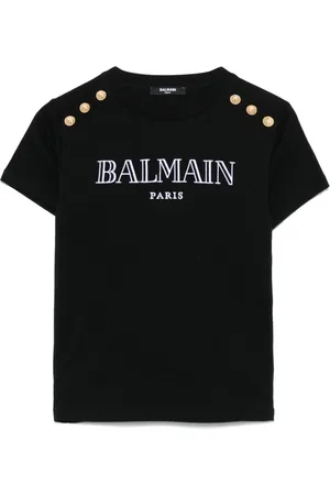 Balmain T-shirt med logobroderi