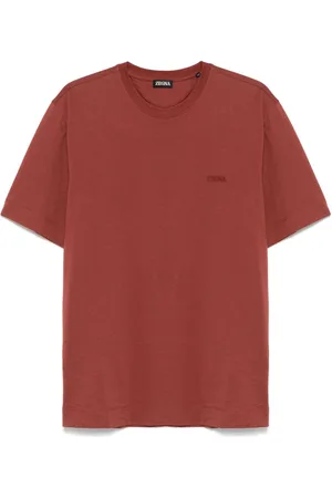 Ermenegildo Zegna T-shirt med logobroderi