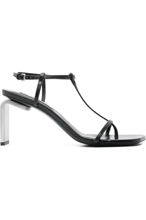 Jil Sander 80 mm lædersandaler