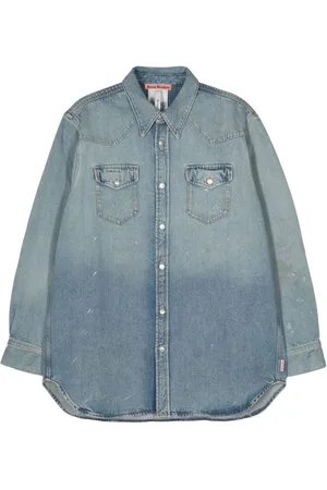 Acne Studios Denimskjorte med malings-pletter