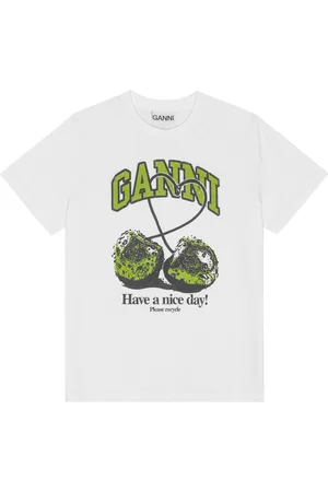 Ganni T-shirt med tryk