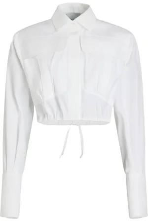 Patou Cropped safariskjorte i poplin