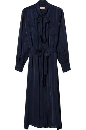 Twin-Set Georgette-kort skjortekjole