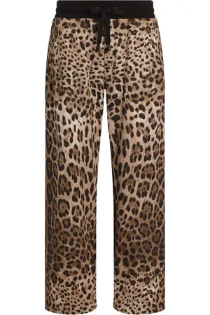Dolce & Gabbana Joggingbukser med leopardtryk