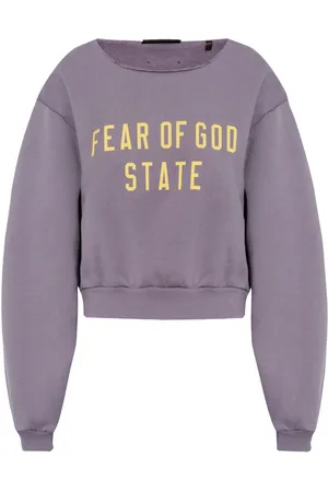 FEAR OF GOD Fleece-sweatshirt med logotryk