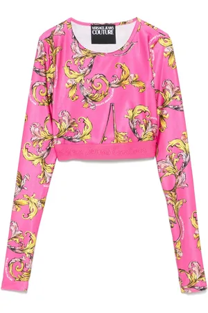VERSACE Top med Barocco-tryk