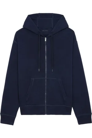 Zadig & Voltaire Hættetrøje med lynlås og dødningehoved