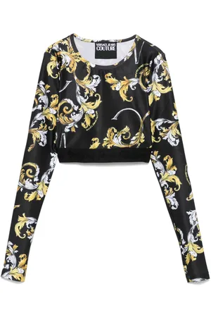 VERSACE Top med Barocco-tryk