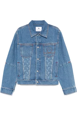 Marine Serre Denimjakke med månelaser