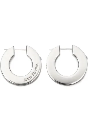 Acne Studios Hoop-øreringe med krystaller