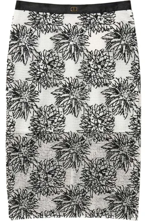 Twin-Set Pailletudsmykket midi-nederdel