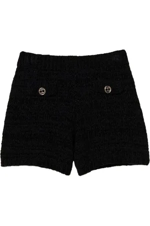 Twin-Set Oval T shorts med knapdetalje