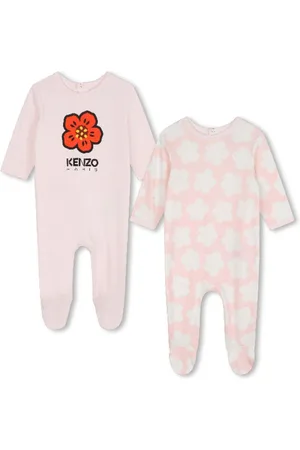 Kenzo Boke pyjamas med blomstertryk (sæt med to)