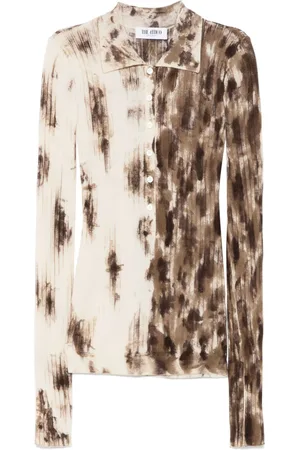 The Attico Polo med batiktryk