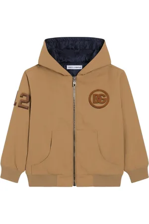 Dolce & Gabbana Jakke med logo-applikation og hætte