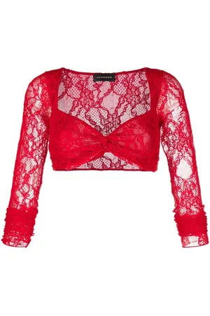 The Andamane Croptop med blondebroderi