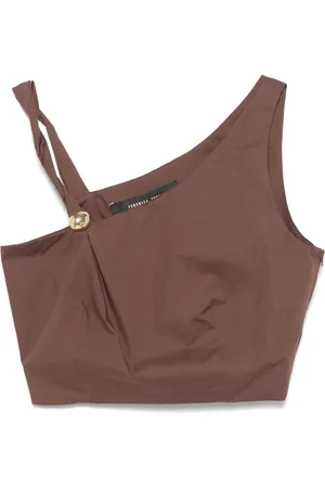 FEDERICA TOSI Top med broche-detalje