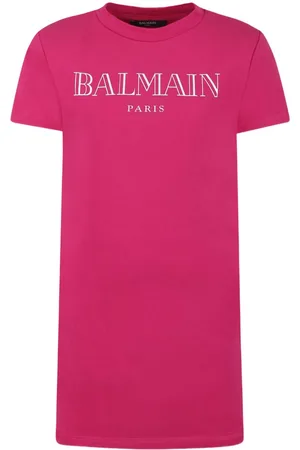 Balmain T-shirt-kjole med logotryk