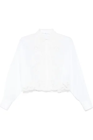 ERMANNO SCERVINO Skjorte med blondedetalje