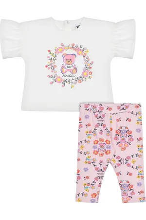Moschino Buksesæt med illustration-tryk