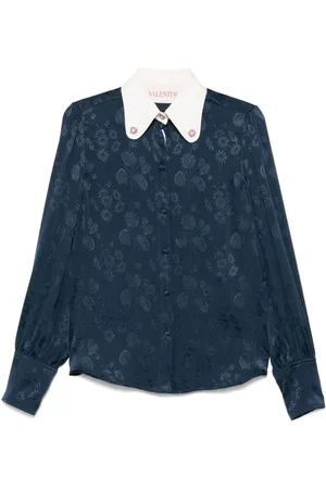 VALENTINO GARAVANI Blomstret skjorte i jacquard
