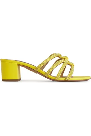 Aquazzura 60 mm Moondust mules