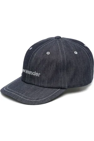 and wander Kasket i denim med logo