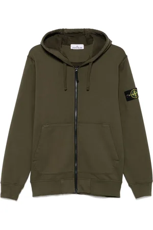 Stone Island Hættetrøje med kompasmærke og logo