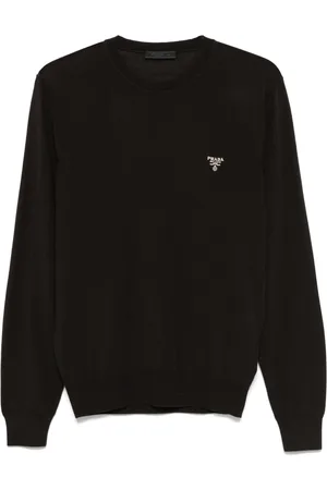 Prada Sweater med logo-broderi