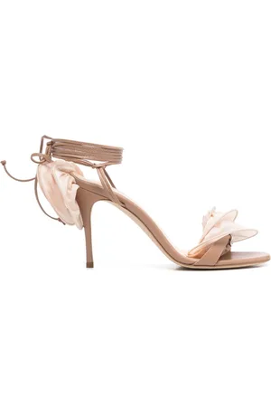MAGDA BUTRYM 90 mm sandaler med blomsterapplikation