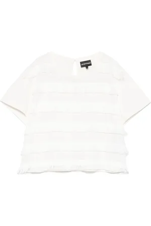 Emporio Armani T-shirt med frynser