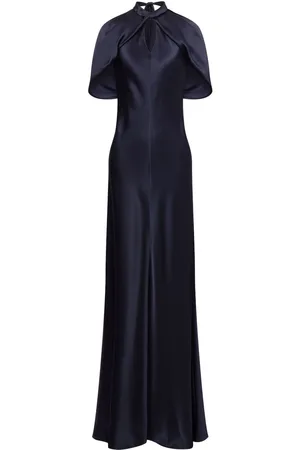 Alberta Ferretti Lang draperet kjole