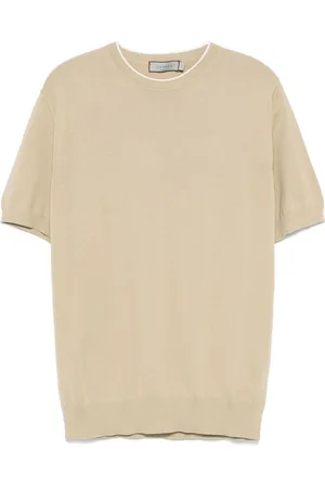 CANALI Finstrikket T-shirt